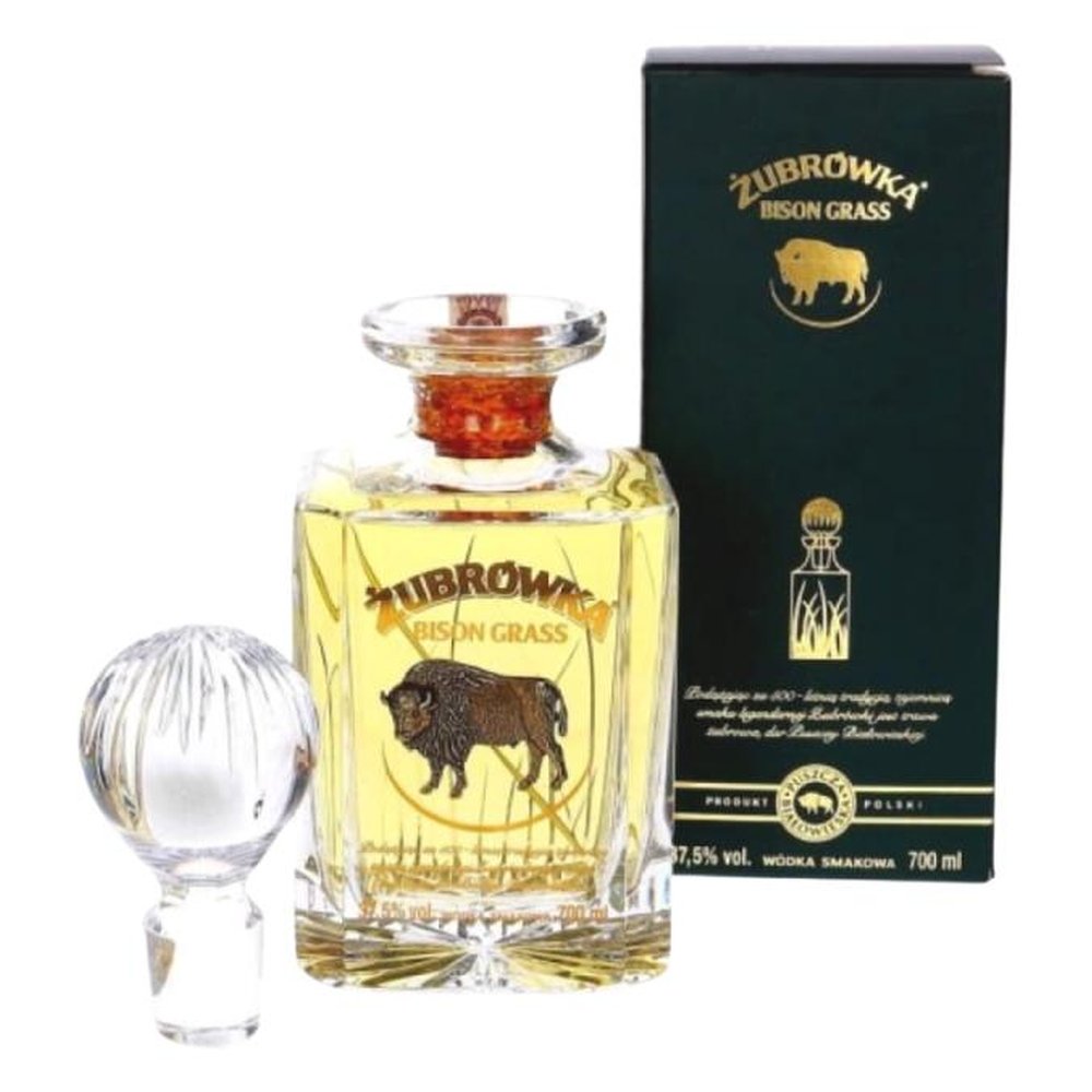 Wódka Żubrówka Bison Grass Karafka Kryształowa 37,5% 700 ml