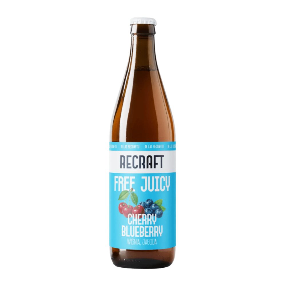Piwo ReCraft Free Juicy Sour Cherry x Blueberry 0% 500 ml