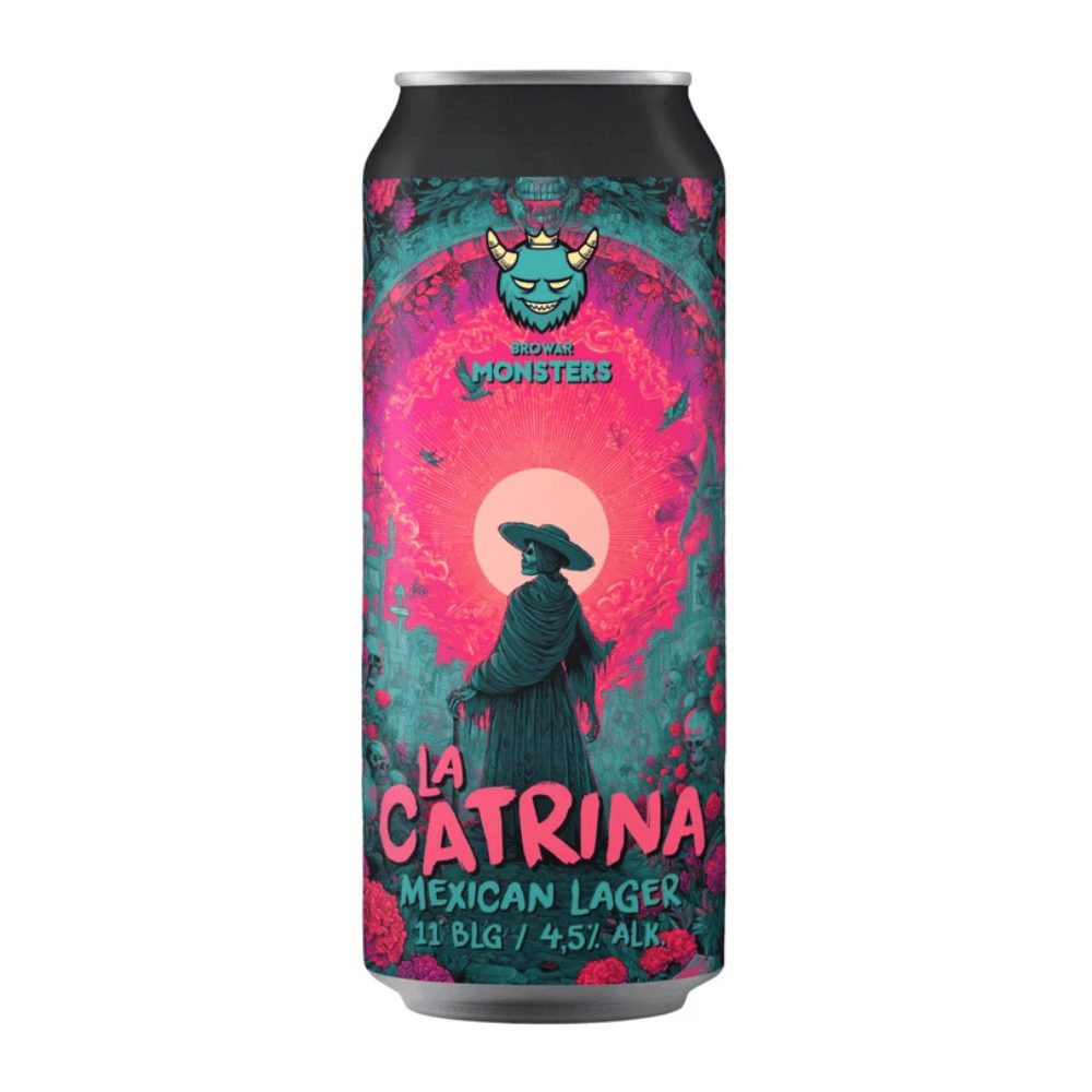 Piwo Monsters La Catrina Mexican Lager 4,5% 500 ml puszka DRS