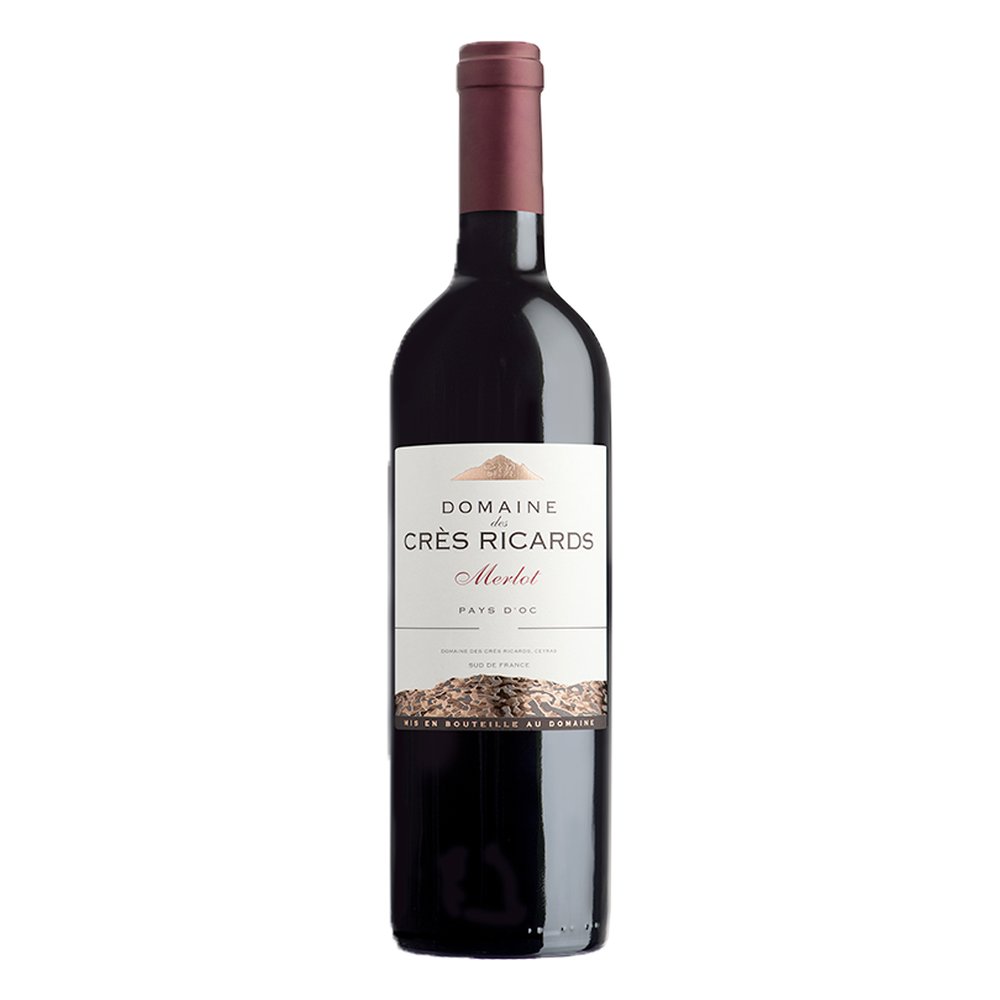Wino Domaine Des Cres Ricards Merlot Langwedocja 13,5% czerwone wytrawne 750 ml