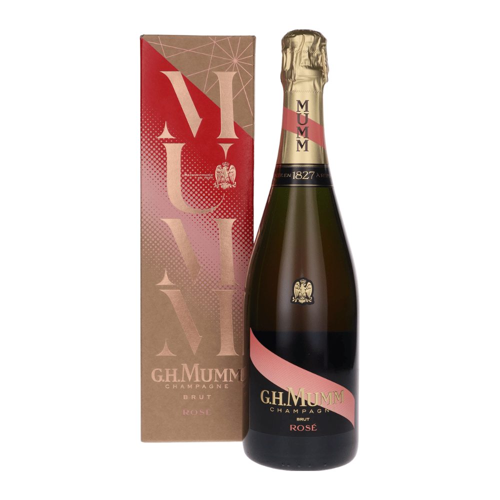 Szampan GH Mumm Brut Grand Cordon Rose 12% różowe wytrawne 750 ml kartonik