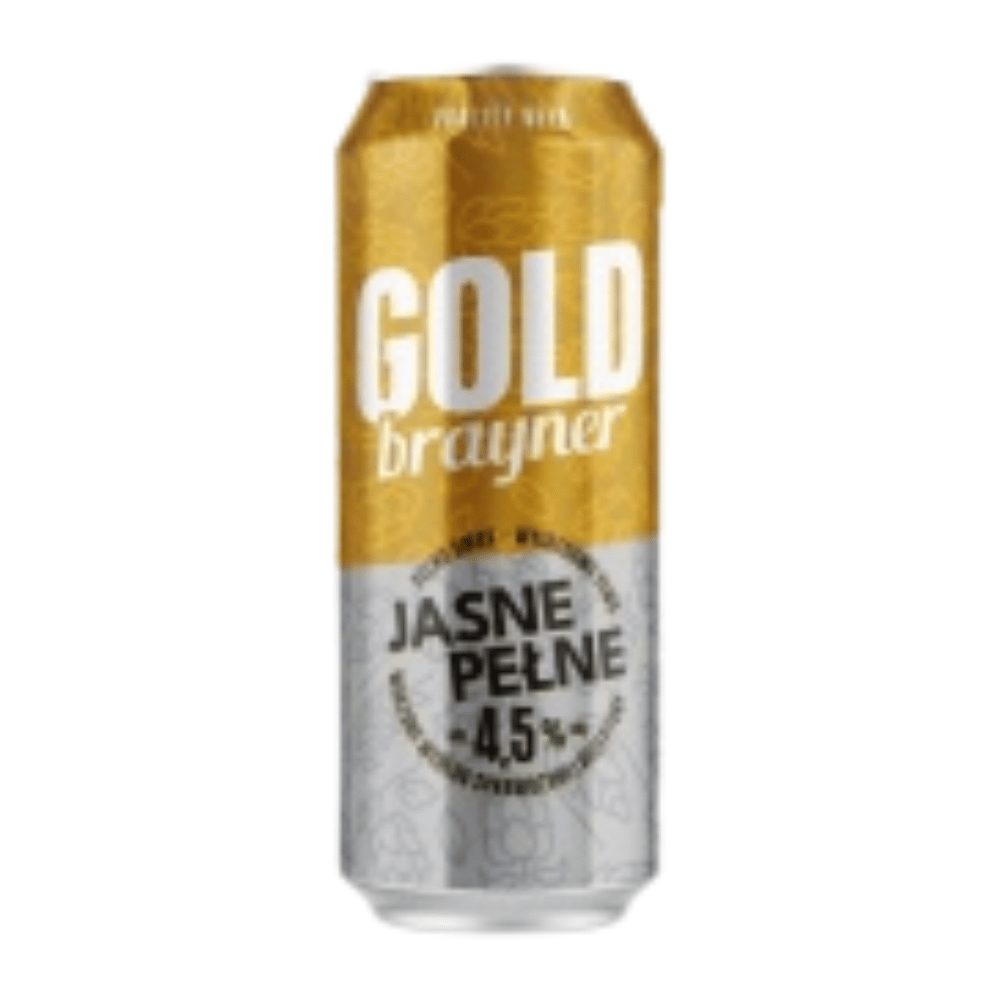 Piwo Goldbrayner Jasne Pełne 4,5% 500 ml puszka DRS