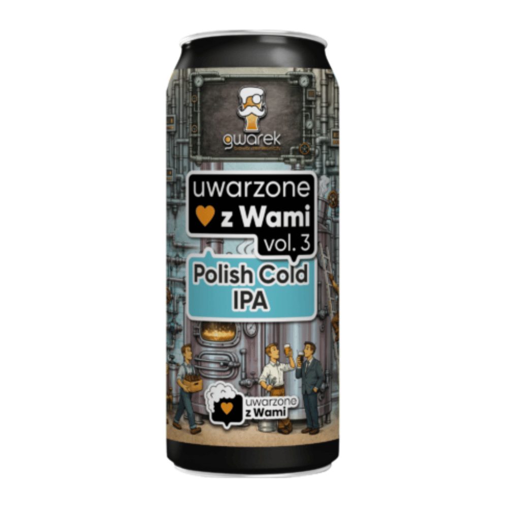 Piwo Gwarek Uwarzone z Wami vol. 3 Polish Cold IPA 6,2% 500 ml Puszka DRS