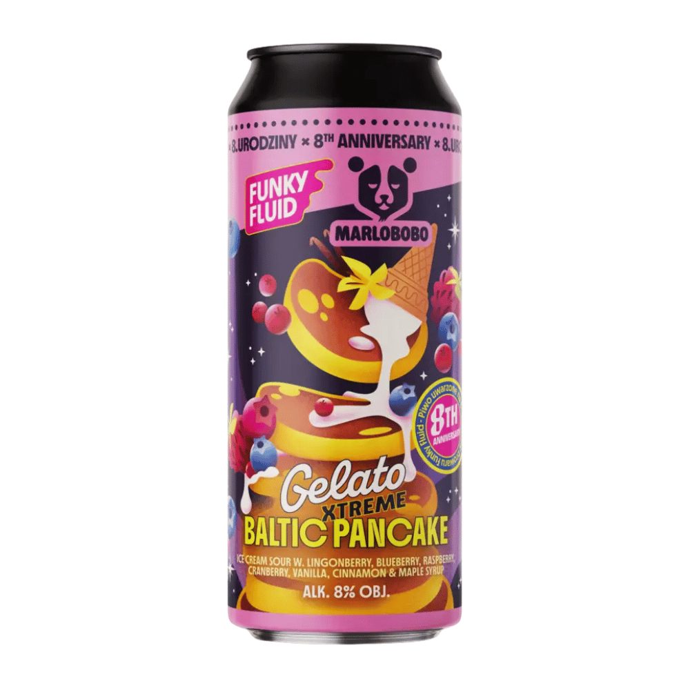 Piwo Funky Fluid Gelato Xtreme Baltic Pancake 8% 500 ml puszka DRS