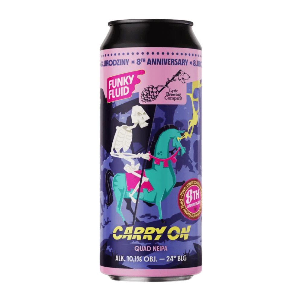 Piwo Funky Fluid Carry On Quad NEIPA 10,1% 500 ml puszka DRS