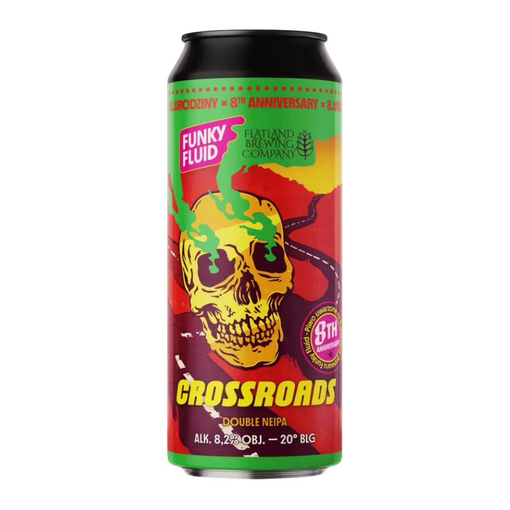 Piwo Funky Fluid Crossroads Double NEIPA 8,2% 500 ml puszka DRS