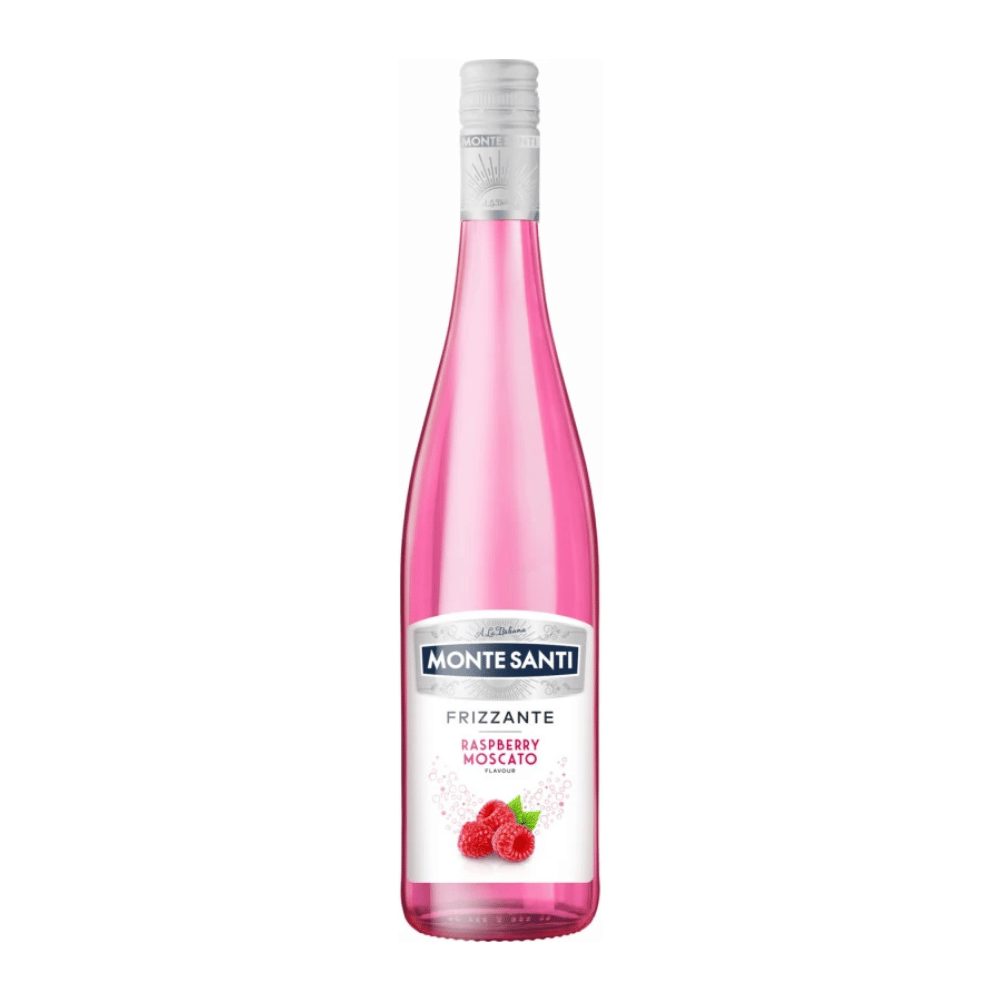 Wino musujące Monte Santi Frizzante Raspberry 10% czerwone słodkie 330 ml
