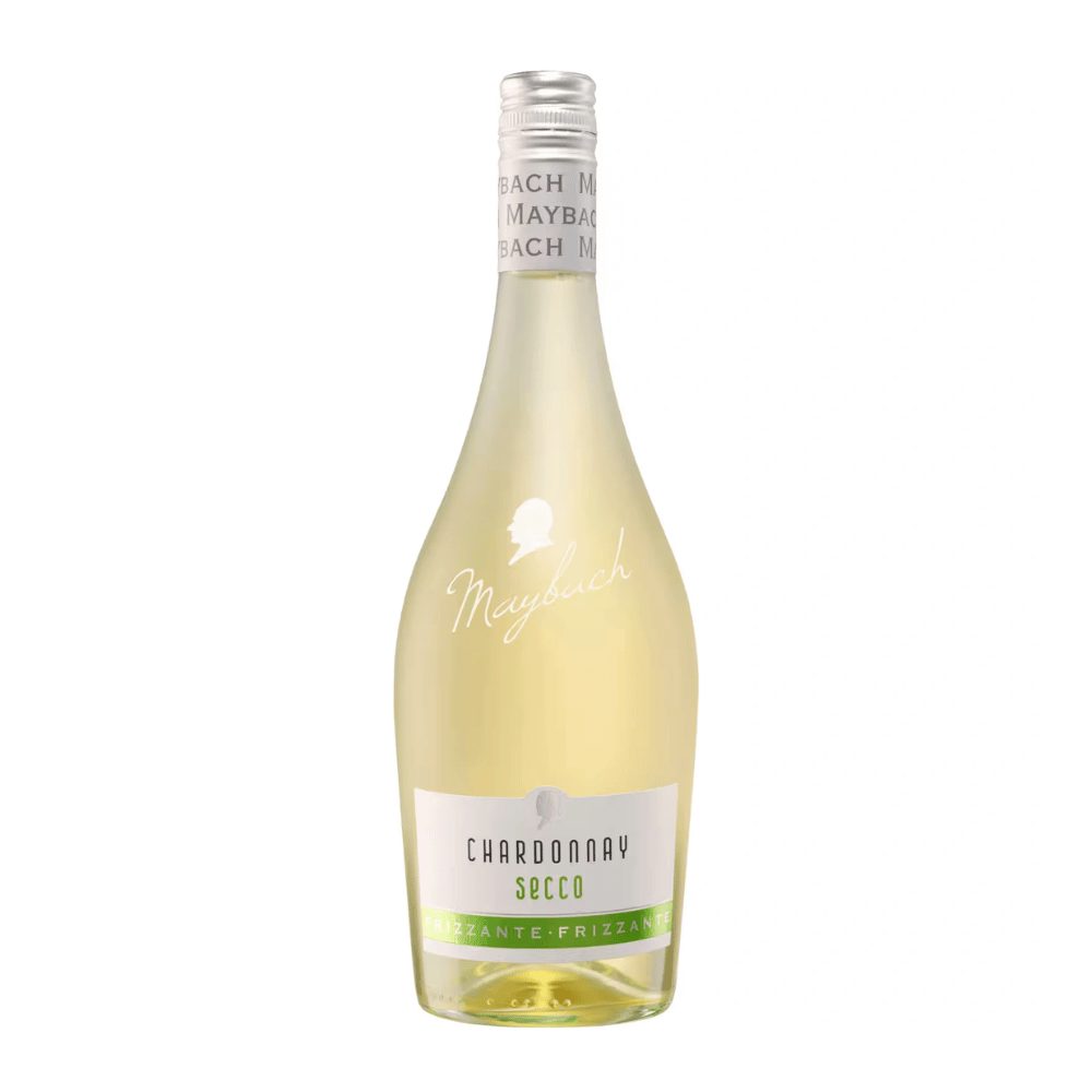 Wino musujące Maybach Chardonnay Secco Sparkling 11% białe wytrawne 750 ml