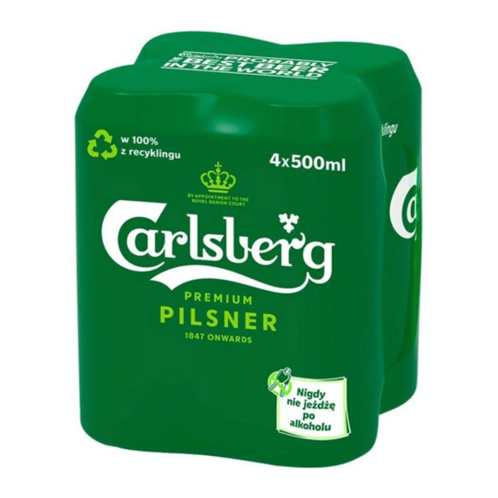 Piwo Carlsberg Premium Pilsner 5% 500 ml 4-pak Puszka drs