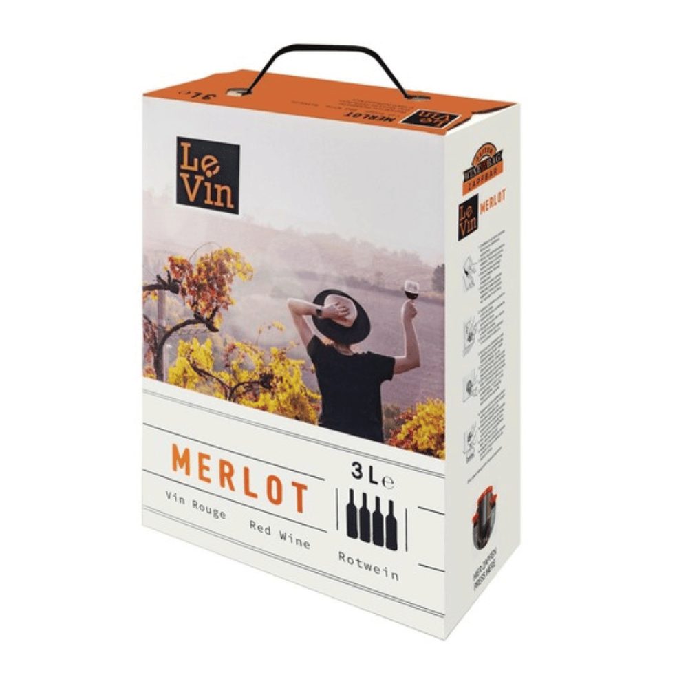WIno Le Vin Merlot BIB 12,5% czerwone wytrawne 3000 ml