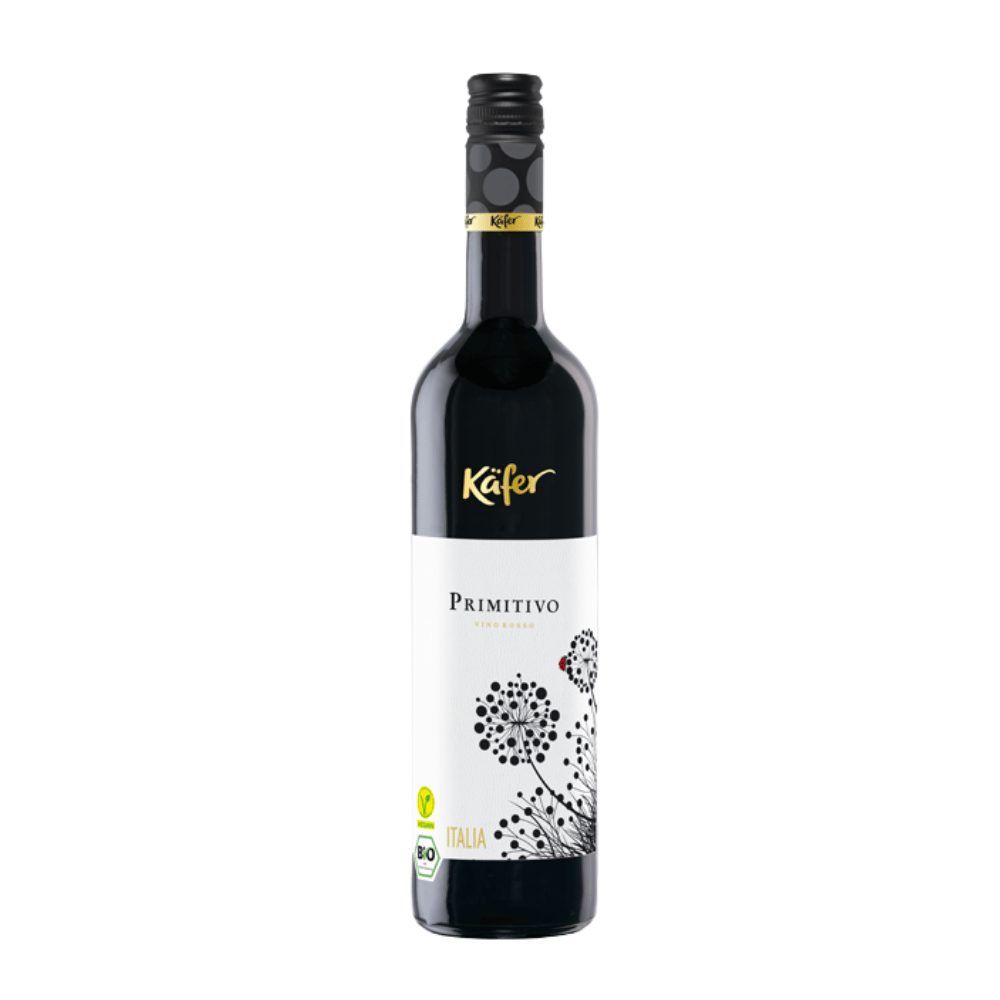 Wino Kafer Organic Primitivo 13% czerwone wytrawne 750 ml