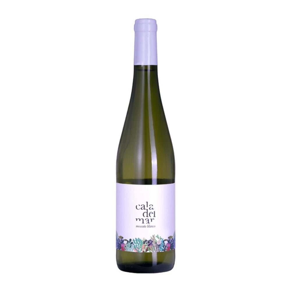 Wino musujące Cala Del Mar Moscato białe półwytrawne 750 ml