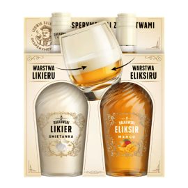 Likier Dalkowski Śmietanka 15% + Eliksir Mango 10% 350 ml