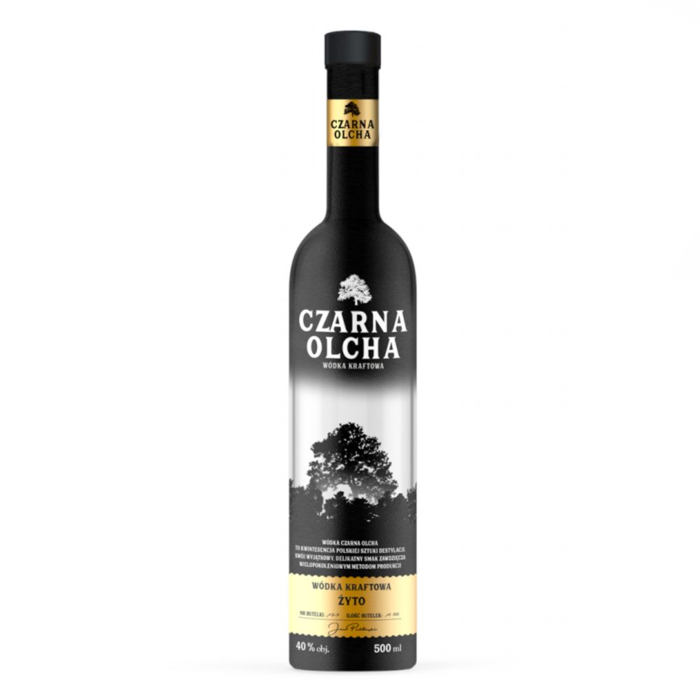 Wódka Czarna Olcha Kraft Żyto 40% 500 ml