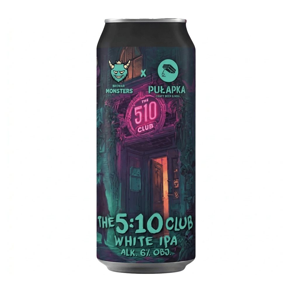 Piwo Monsters The 5:10 Club White IPA 6% 500 ml puszka