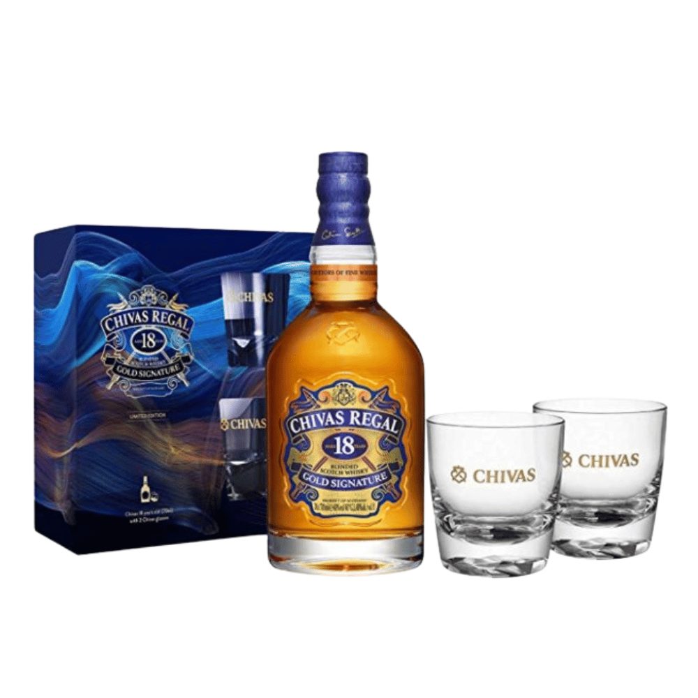 Whisky Chivas Regal 18YO 40% 700 ml + 2 szklanki