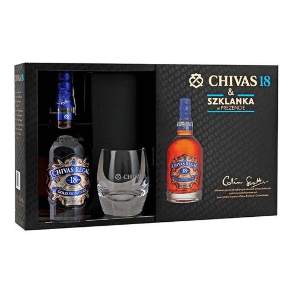 Whisky Chivas Regal 18YO 40% 700 ml + szklanka