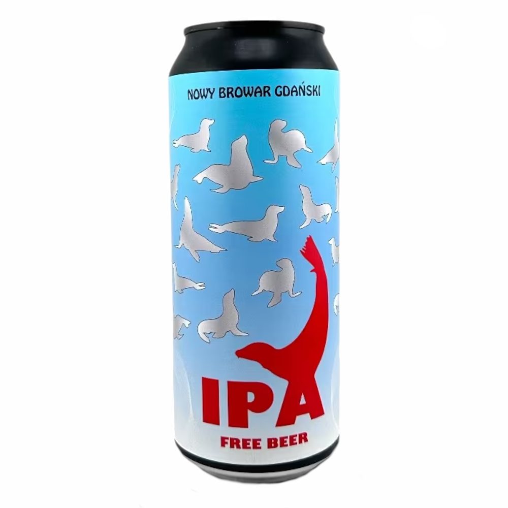 Piwo Nowy Browar Gdański  Free Beer Bezalkoholowa IPA 0% 500 ml puszka