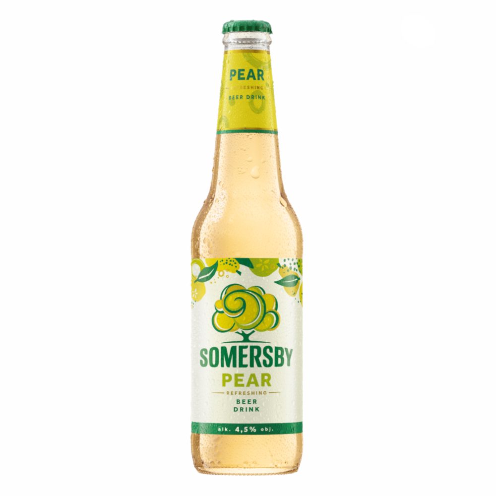 Napój piwny SOMERSBY PEAR butelka bezzwrotna 4% 400 ml