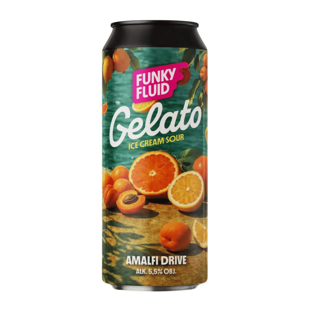 Piwo Funky Fluid Gelato Amalfi Drive Ice Cream Sour 5,5% 500 ml puszka DRS