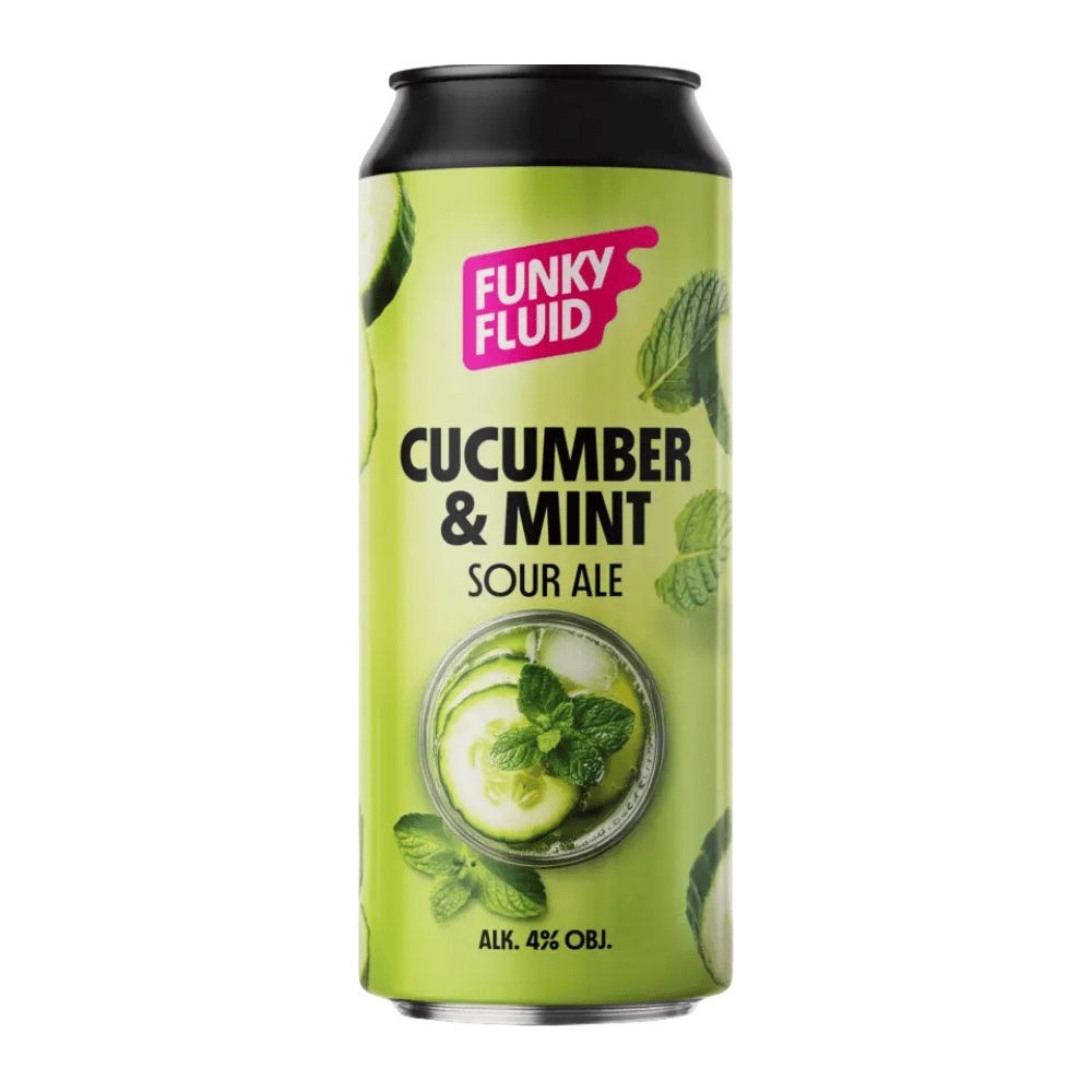 Piwo Funky Fluid Cucumber Mint Sour 4% 500 ml puszka DRS