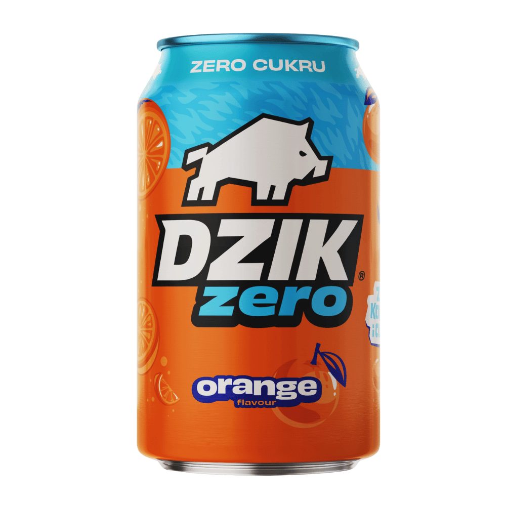 Napój Dzik Zero Orange 330 ml DRS