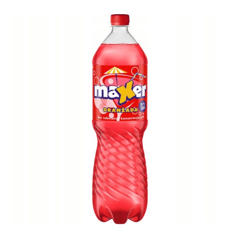 Napój Maxer Oranżada Czerwona 1500 ml DRS