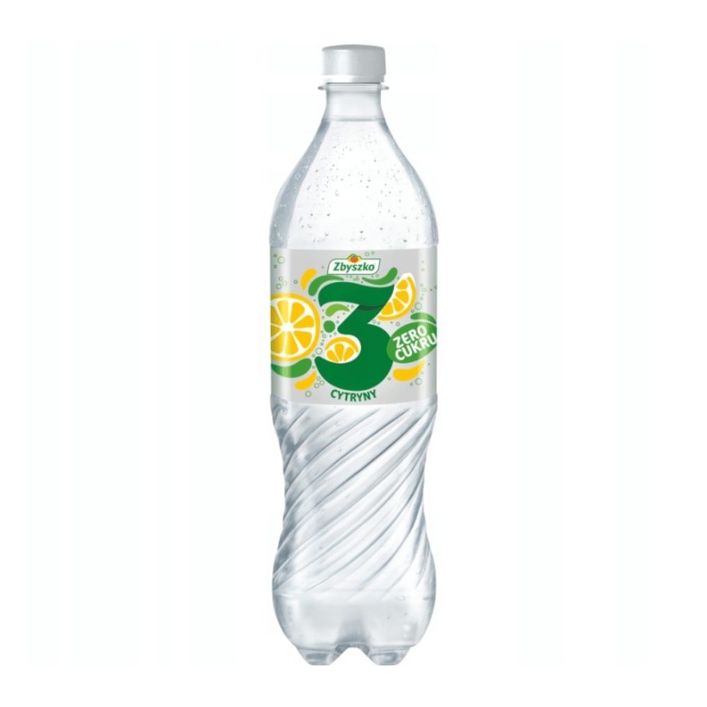 Napój Zbyszko 3 Cytryny Zero cukru 1000 ml DRS