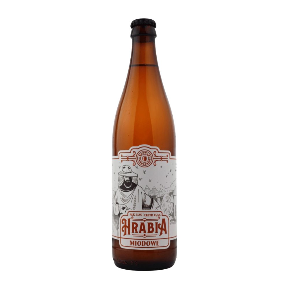 Piwo Hrabia Miodowe 5,2% 500 ml