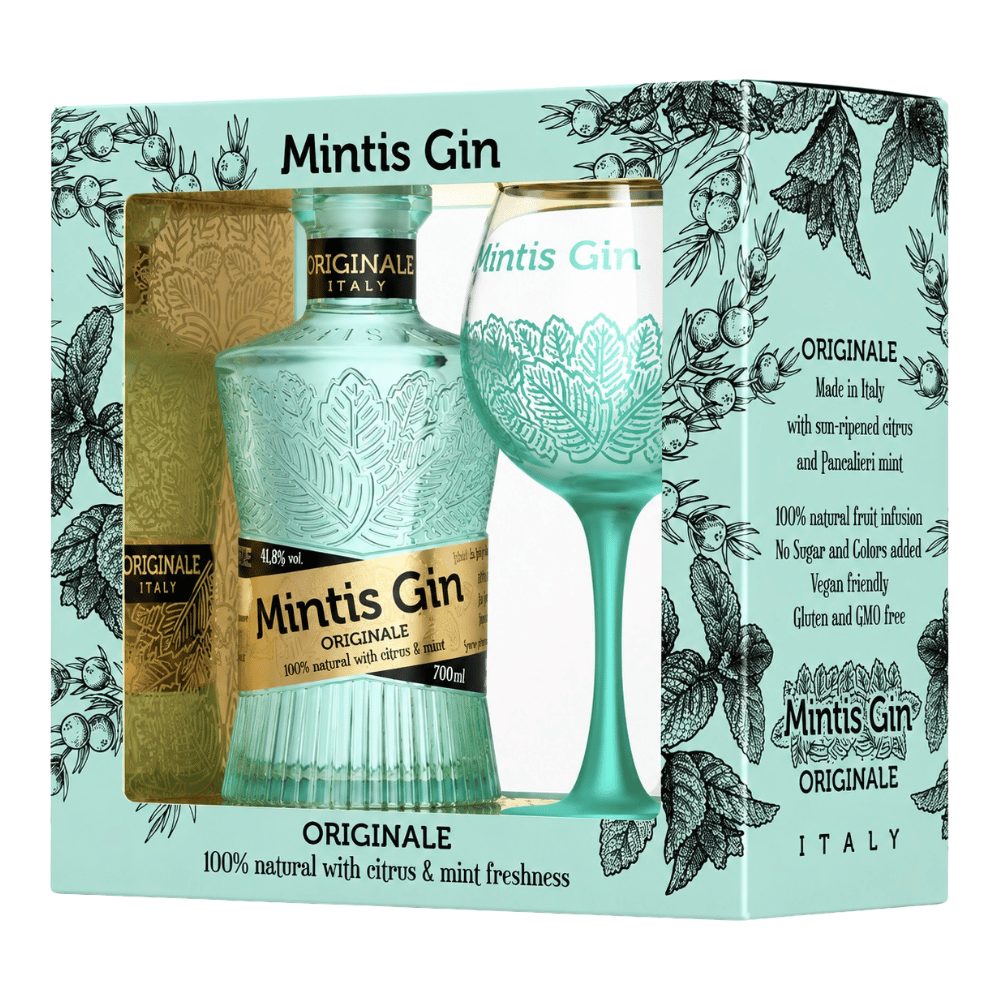 Gin Mintis Originale 41,8% 700 ml + kieliszek