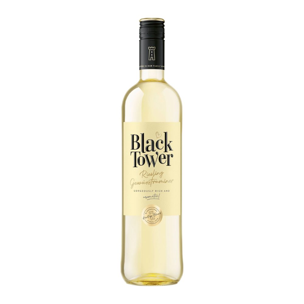 Wino Black Tower Riesling Gewurztrmainer 12% białe półwytrawne 750 ml