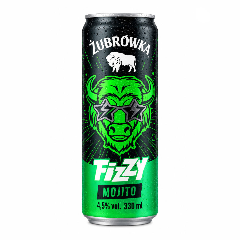 RTD Żubrówka Fizzy Mojito 4,5% 330 ml puszka DRS
