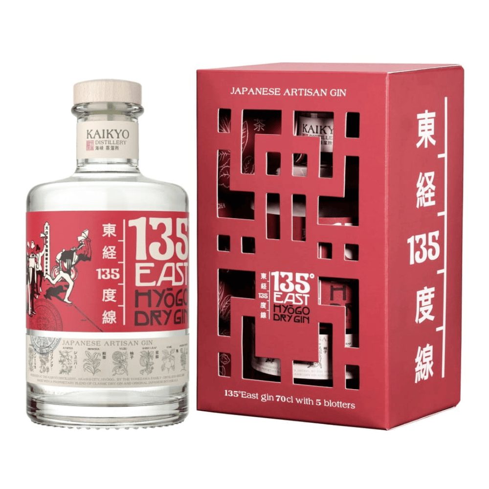 Gin 135 East Hyogo Dry 43% 700 ml kartonik