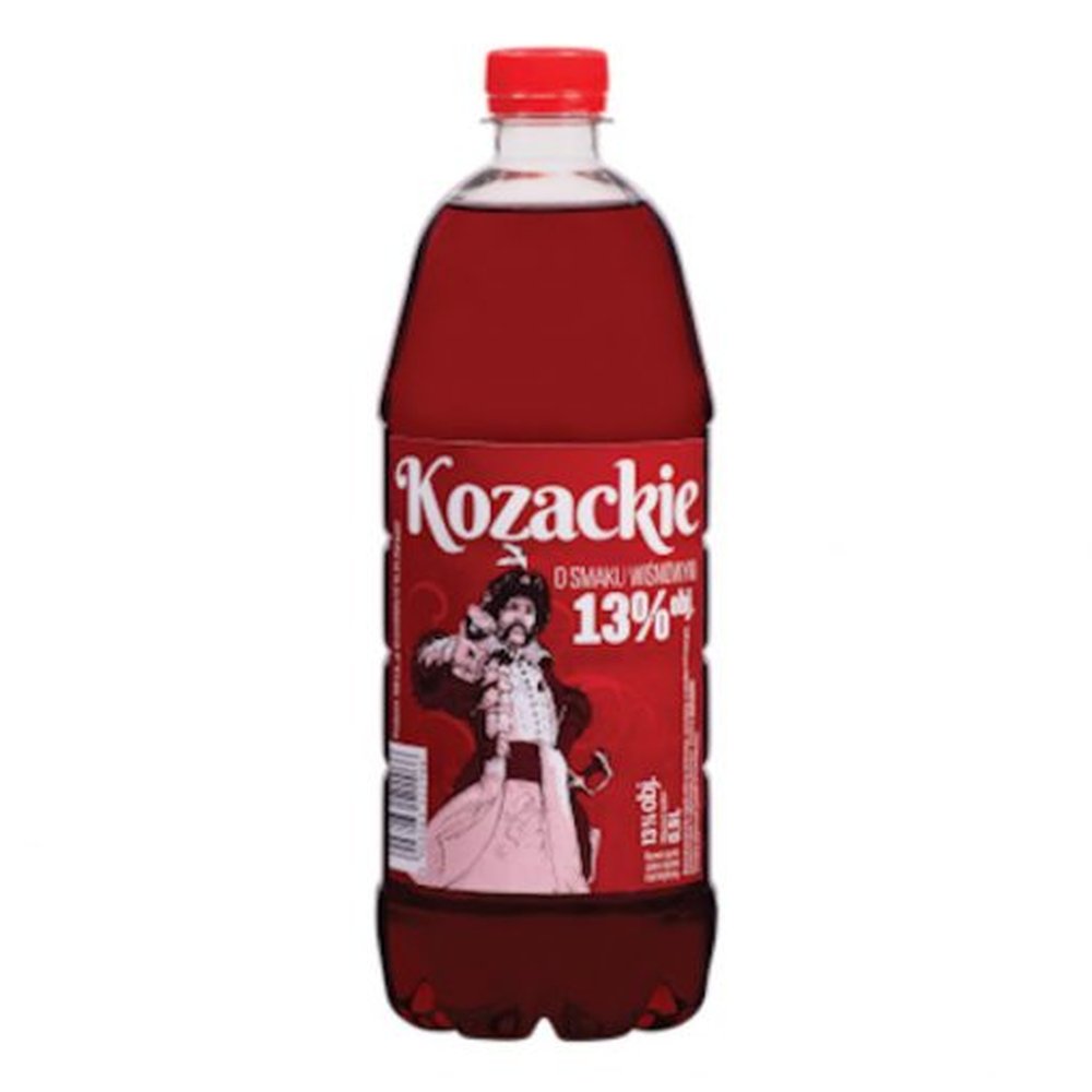 Wino aromatyzowane Kozackie Gorzkie Wiśniowe 13% 8 x 900 ml PET