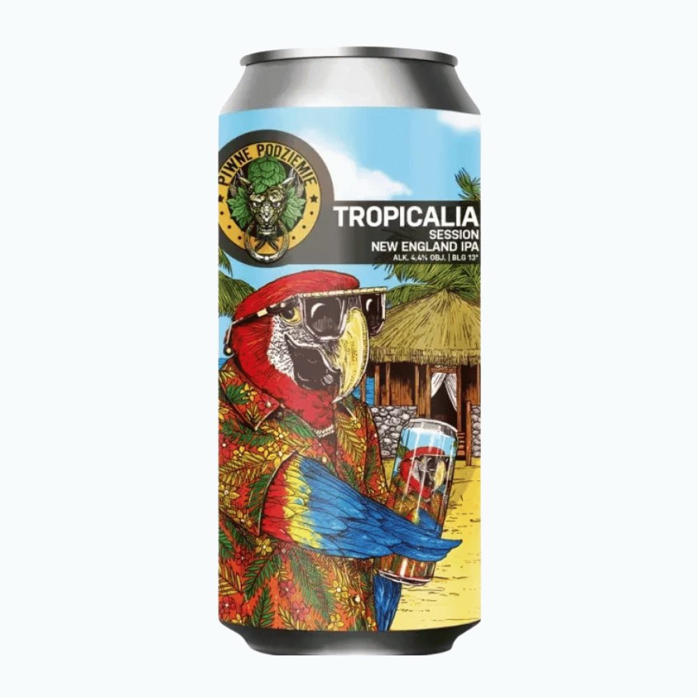 Piwo Piwne Podziemie Tropicalia Session New England IPA 4,4% 500 ml puszka DRS