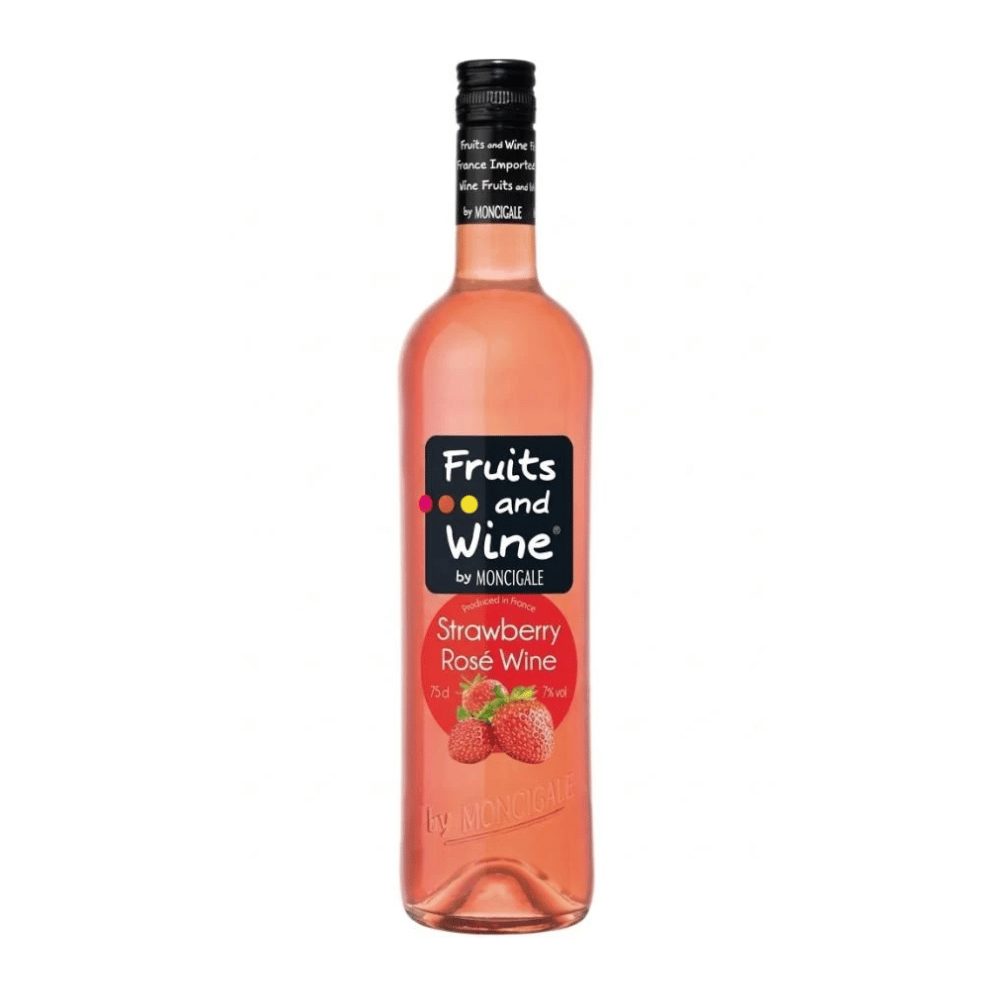 Wino Fruits & Wine Strawberry Rose 7% różowe półsłodkie 750 ml
