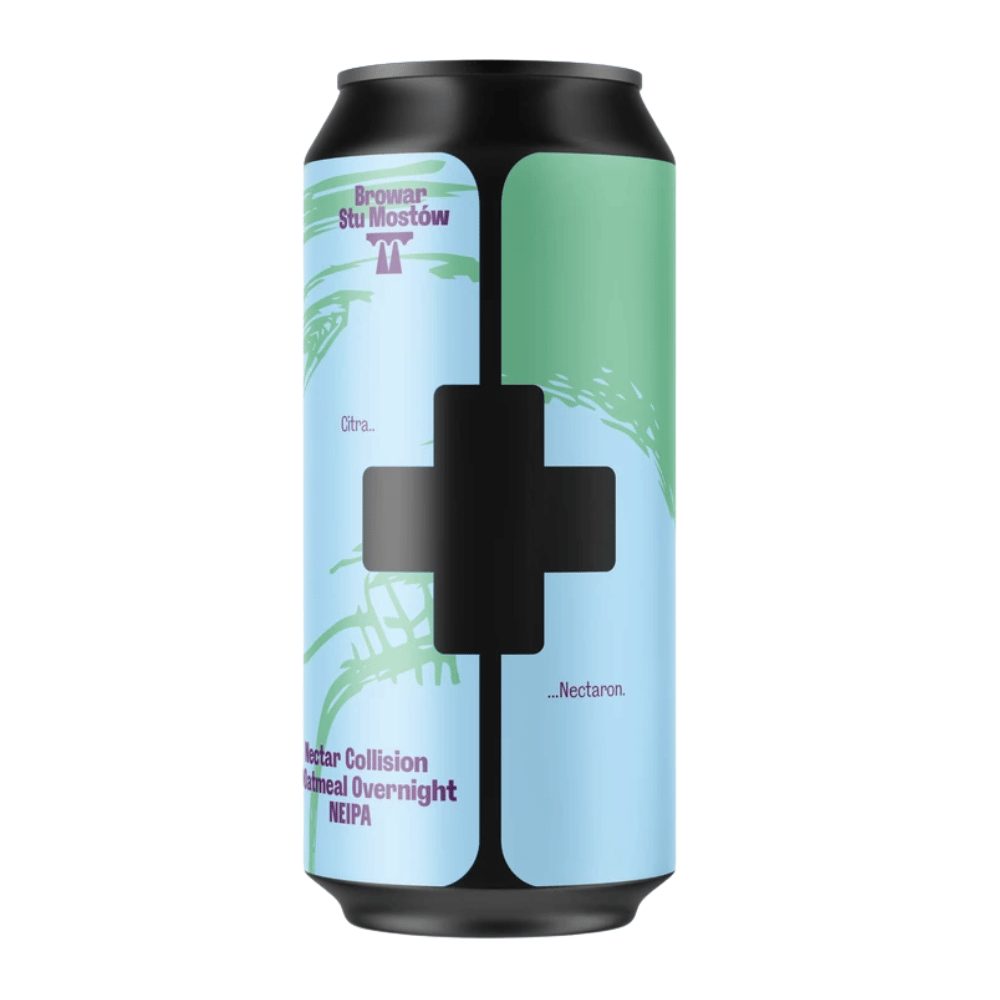 Browar Stu Mostów Nectar Collision Oatmeal Overnight NEIPA 5,8% 500 ml puszka