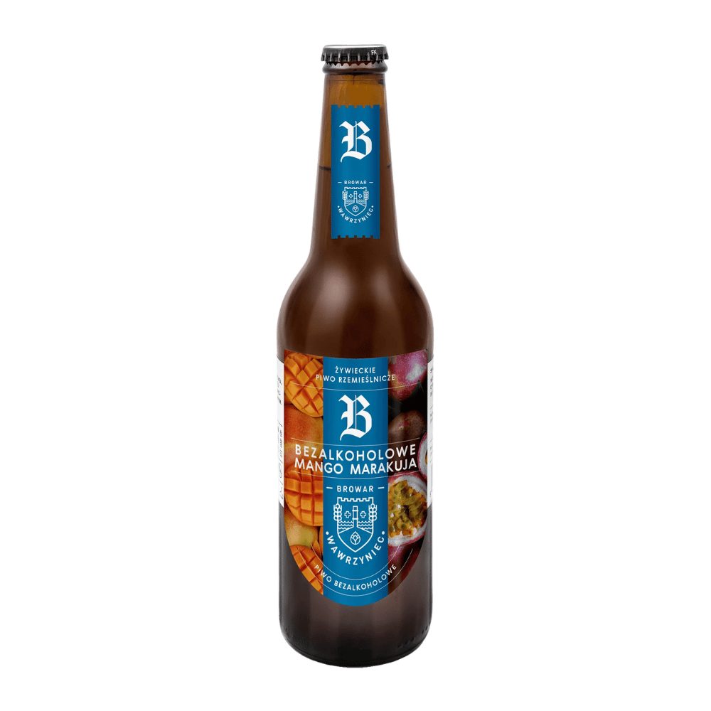 Piwo Browar Wawrzyniec Mango Marakuja Bezalkoholowe IPA 0% 500 ml