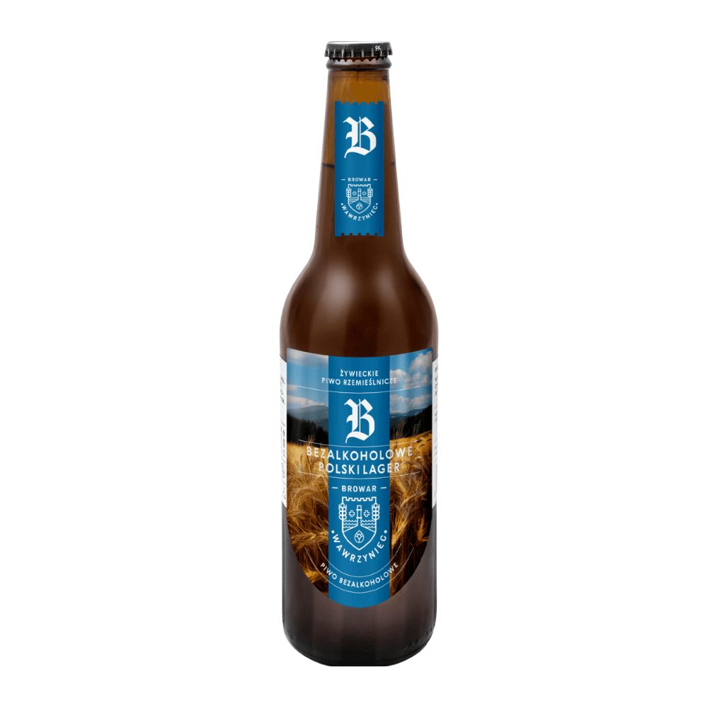 Piwo Browar Wawrzyniec Bezalkoholowe Polski Lager 0% 500 ml