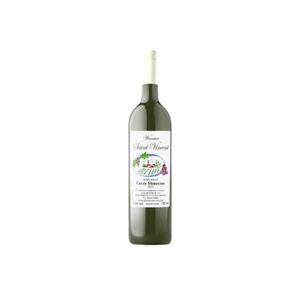 Wino Cuvee Słoneczne 12,5% białe półwytrawne 750 ml