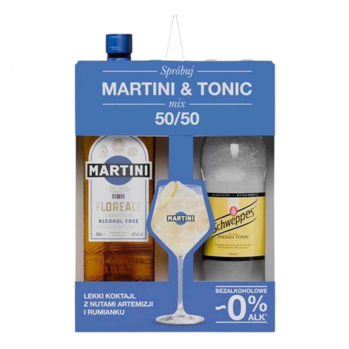 Wermut Martini Floreale  + tonik 1000 ml 0% 750 ml