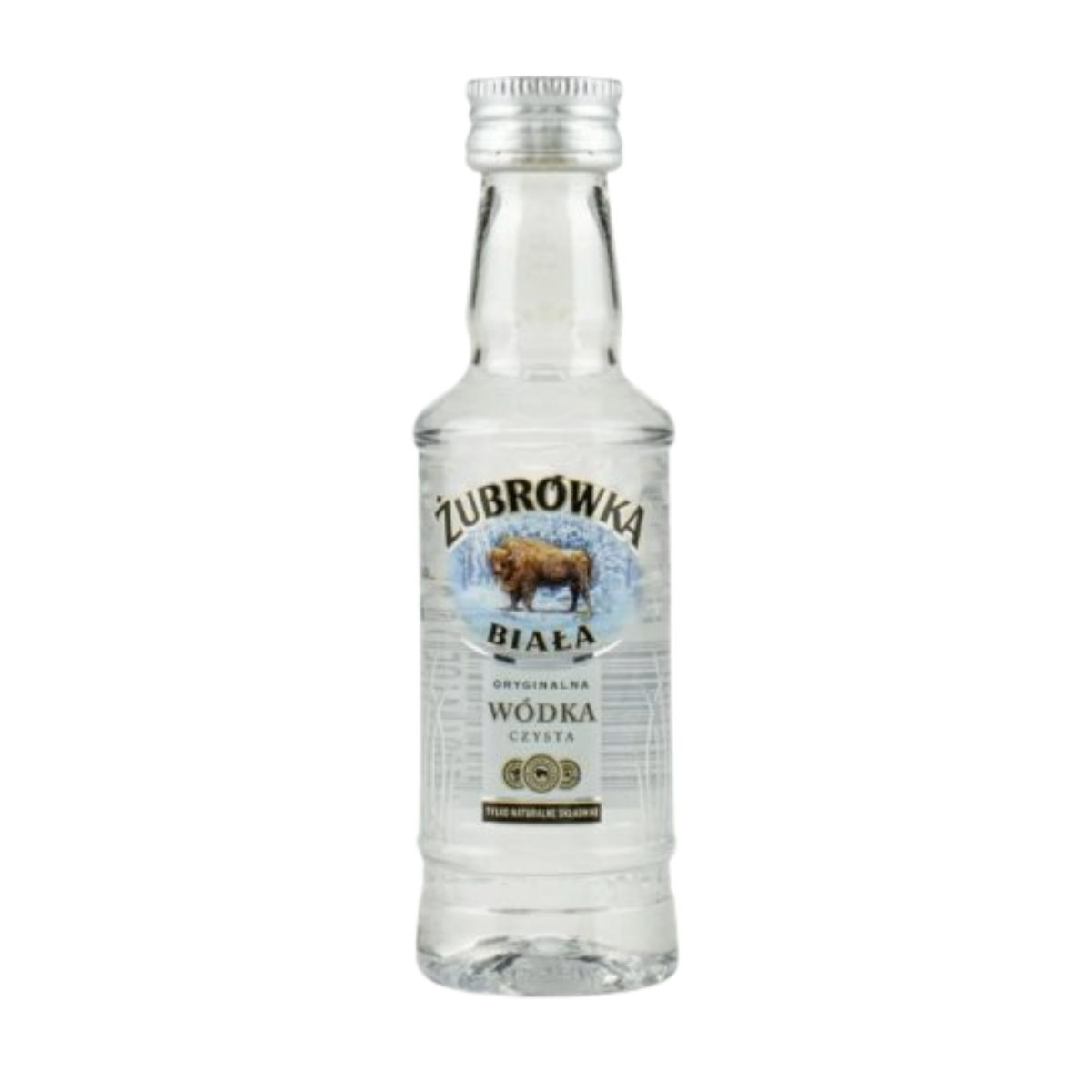 Wódka Żubrówka Biała 40% 12 x 50 ml