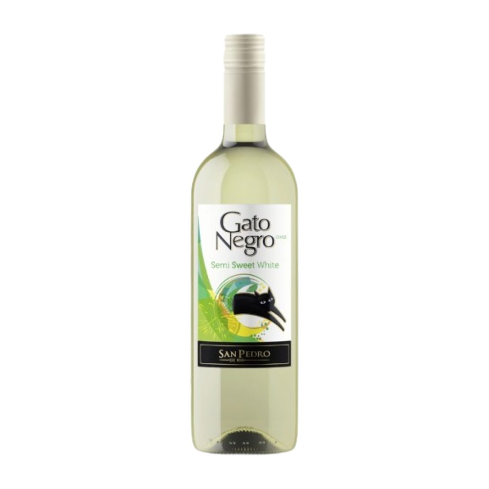 Wino Gato Negro White Sod 11,5% białe półsłodkie 750 ml
