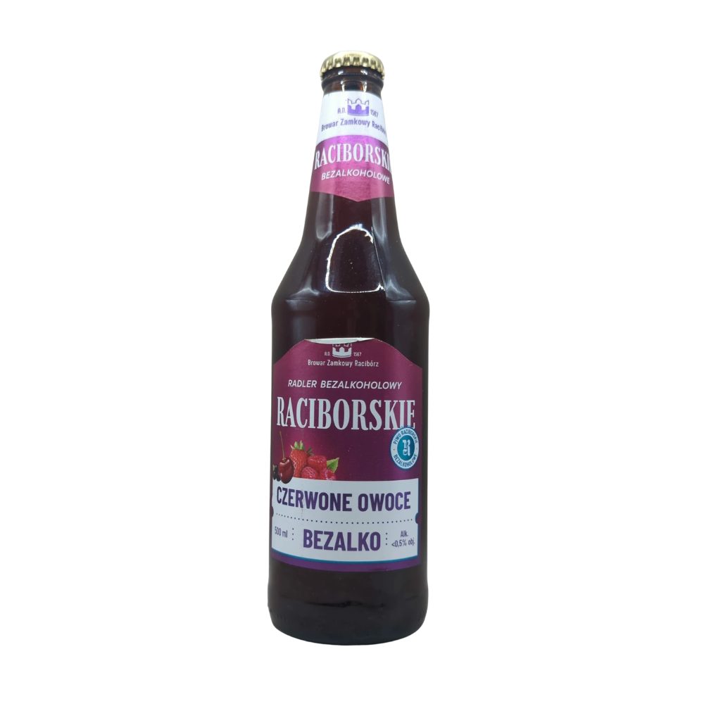Piwo Raciborskie Radler Czerwone Owoce 0% 500 ml