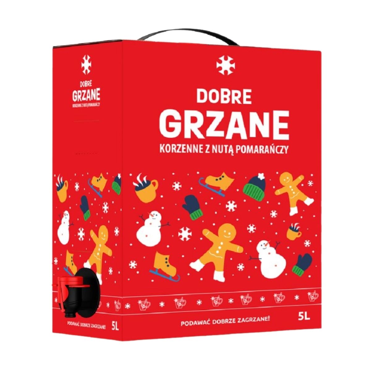 Wino Dobre Grzane 11% czerwone półwytrawne 5000 ml