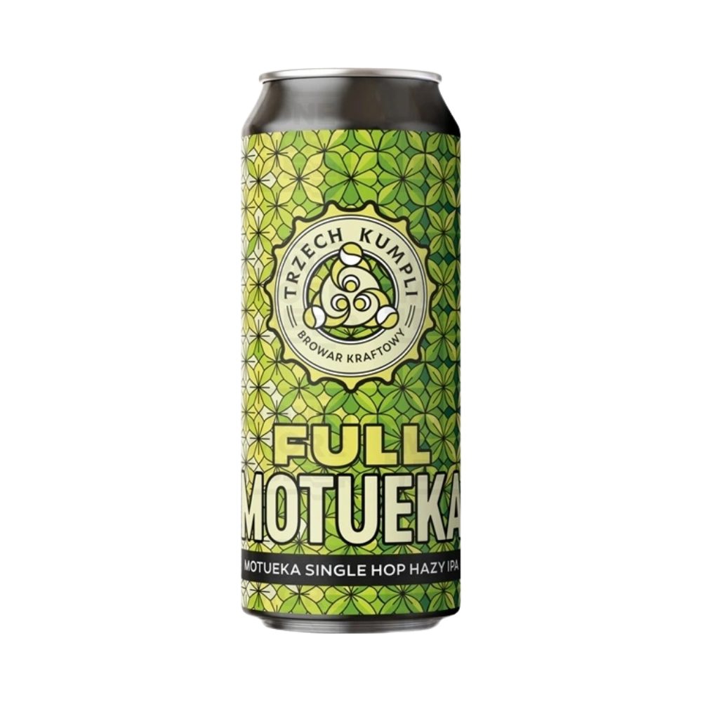 Piwo Trzech Kumpli Full Motueka  Single Hop Hazy IPA 5,4% 500 ml puszka DRS