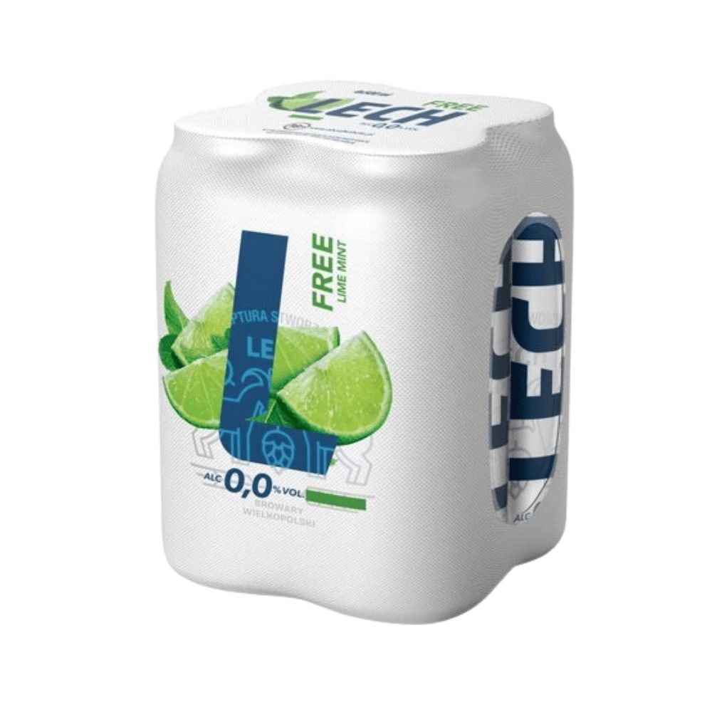 Piwo Lech Free Limonka Mięta 0% 4 x 330 ml
