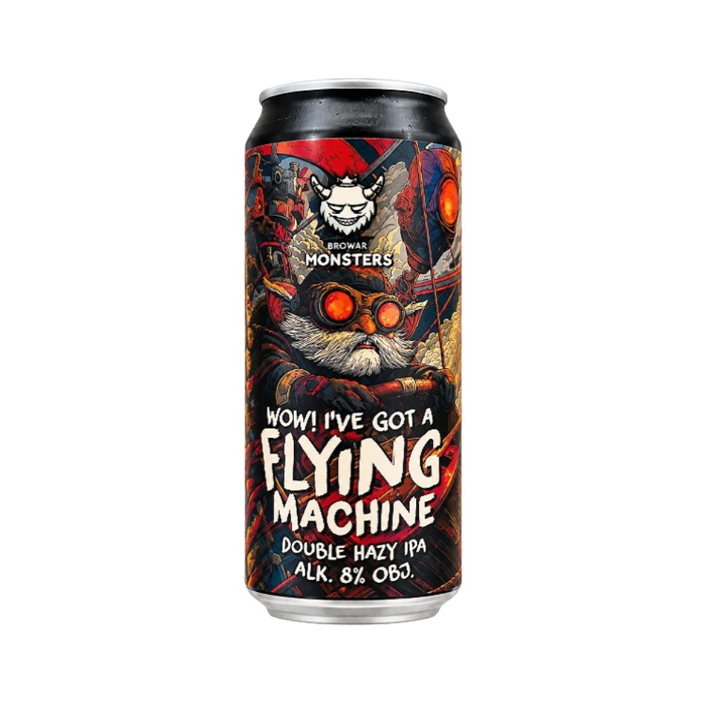 Piwo Monsters Flying Machine Double Hazy IPA 8% 500ml puszka DRS