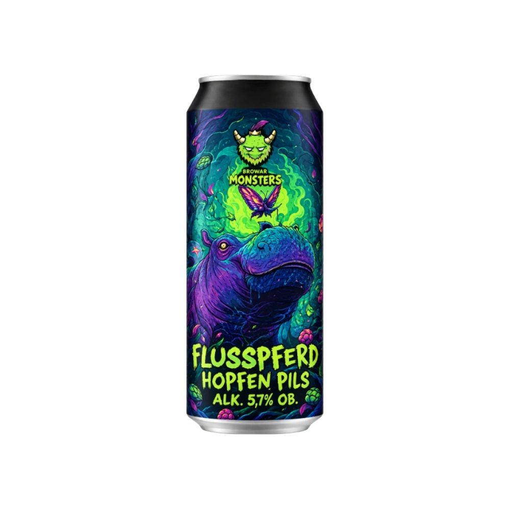 Piwo Monsters Flusspferd Hoppen Pils 5,7% 500ml puszka