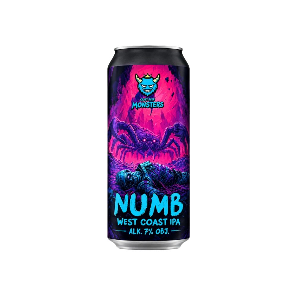 Piwo Monsters Numb West Coast IPA 7% 500ml puszka DRS